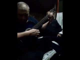 kazakhs with a guitar about the meaning of life